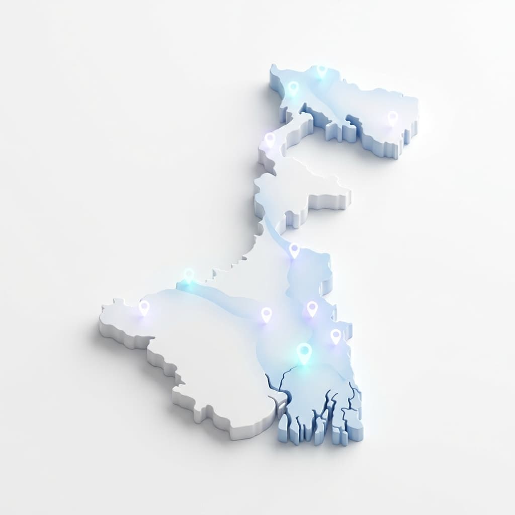 West Bengal Hoarding Locations Map